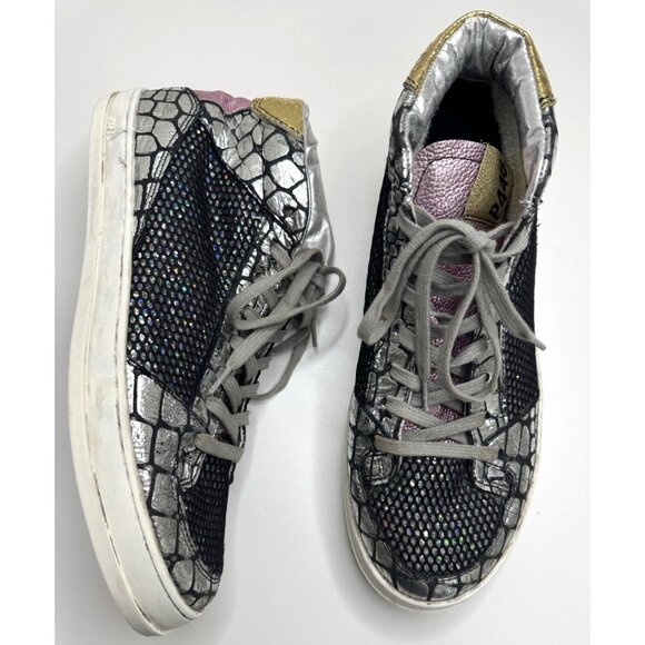 P448 Shoes - P448 Women's Queens Glitter Mid-Top Sneakers Size 39 EU 8.5 US